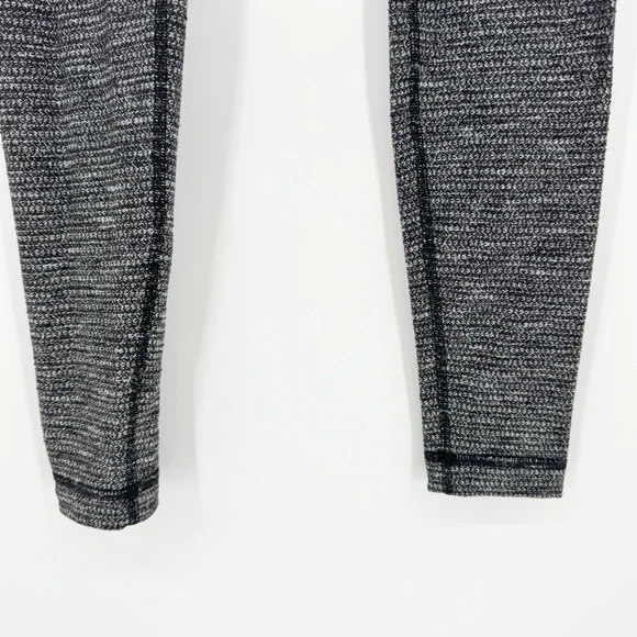 Lululemon Wunder Under Low-Rise Tight 28" Luon Variegated Knit Black Heathered 6 - Picture 8 of 13
